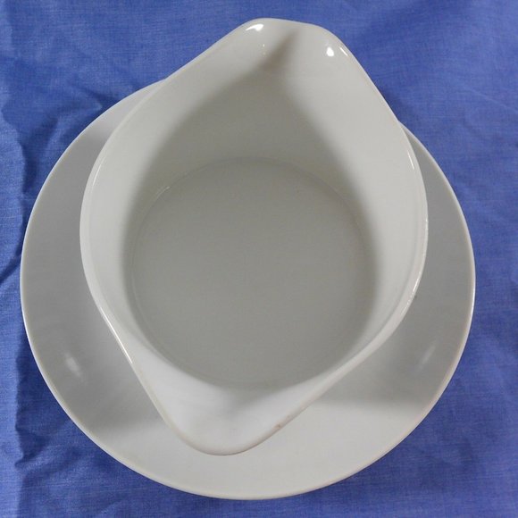 Harmony House Scandia 3907 Japan Gravy Dish Boat w Attached Underplate Vintage - Picture 5 of 9